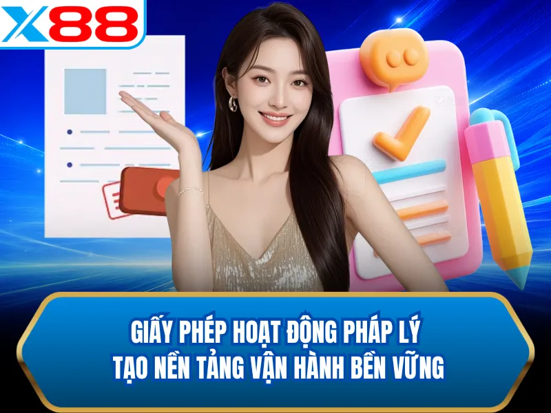 Giấy phép hoạt động pháp lý tạo nền tảng vận hành bền vững
