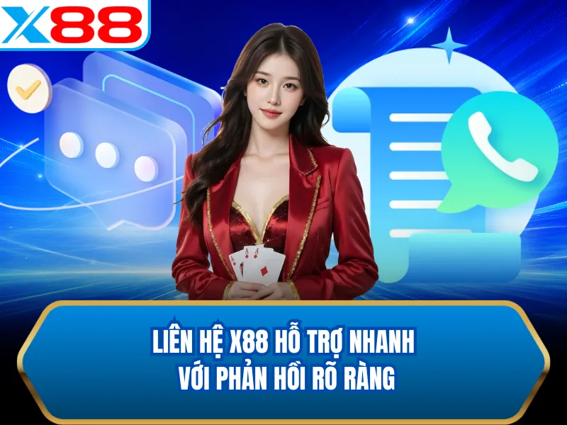 Liên hệ X88 hỗ trợ nhanh với phản hồi rõ ràng