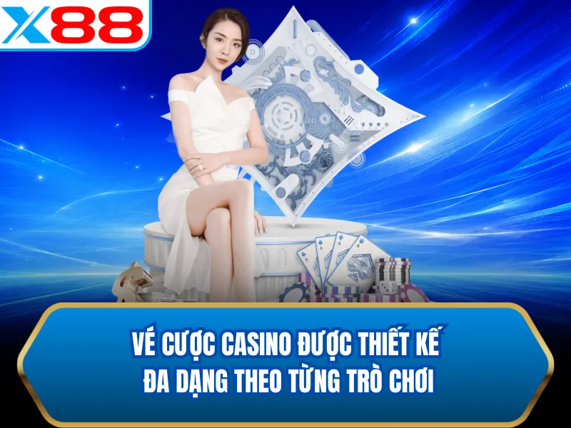 Vé cược casino được thiết kế đa dạng theo từng trò chơi Vé cược casino được thiết kế đa dạng theo từng trò chơi